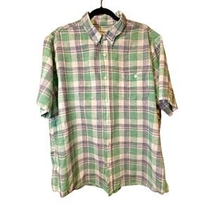 Weatherproof Vintage Button Up Shirt Washable Linen XXL